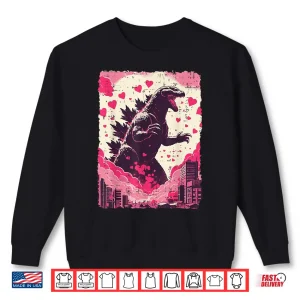 Sweatshirt Valentines Day Japanese Monster Funny Kaiju Men Women Kids Shirt