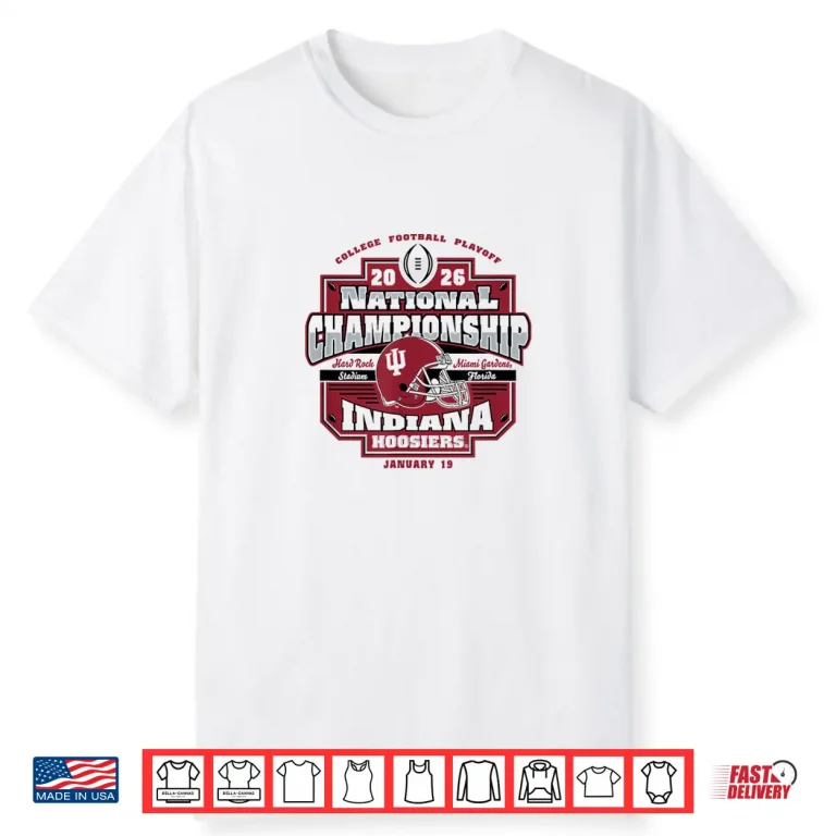 Indiana Hoosiers CFP National Championship 2026 Icon White Shirt