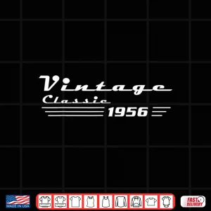 Design Vintage 70 Birthday Decorations Men 70yr 1956 70th Birthday Shirt