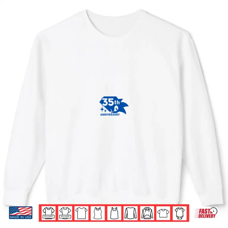 Sonic The Hedgehog 35Th Anniversary Emerald Rings Shirt 2 Sweatshirt Sonic The Hedgehog 35th Anniversary Emerald Rings Shirt