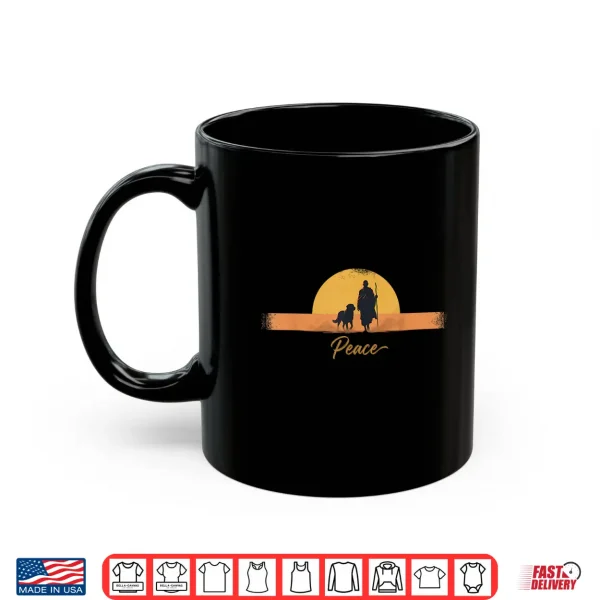 Peace Minimalist Zen Art Walk For Peace Monks With Aloka Dog Shirt 3 Mug Peace Minimalist Zen Art Walk for Peace Monks with Aloka Dog Shirt 5