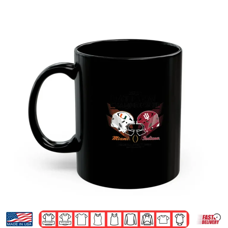 Miami Vs Indiana Cfp National Championship 2026 Gray Shirt 3 Mug Miami vs Indiana CFP National Championship 2026 Gray Shirt