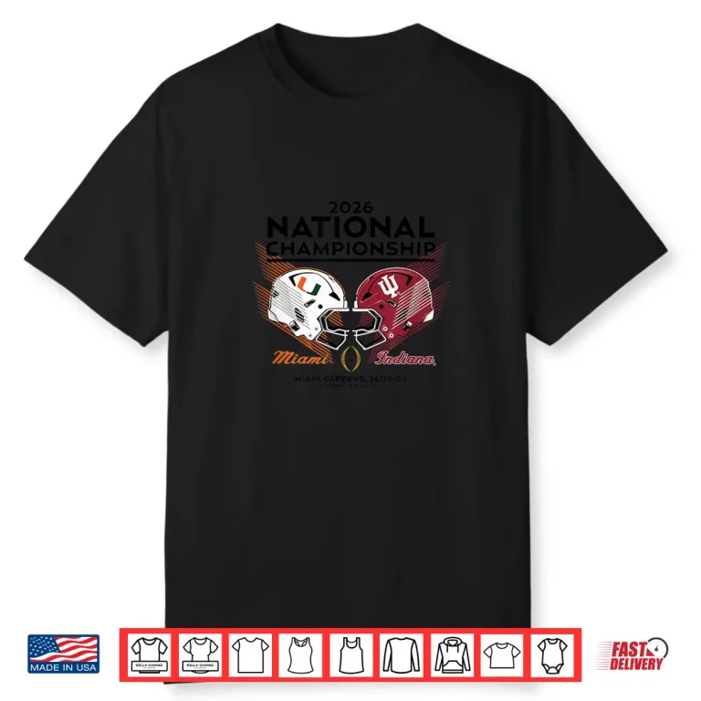 Miami vs Indiana CFP National Championship 2026 Gray Shirt