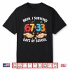 Bruh I Survived 67 33 Days Of School 100Th Day Teachers Kids Shirt