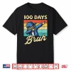 100 Days Of School Bruh Boy Dab Retro 100Th Day Boys Kids Shirt