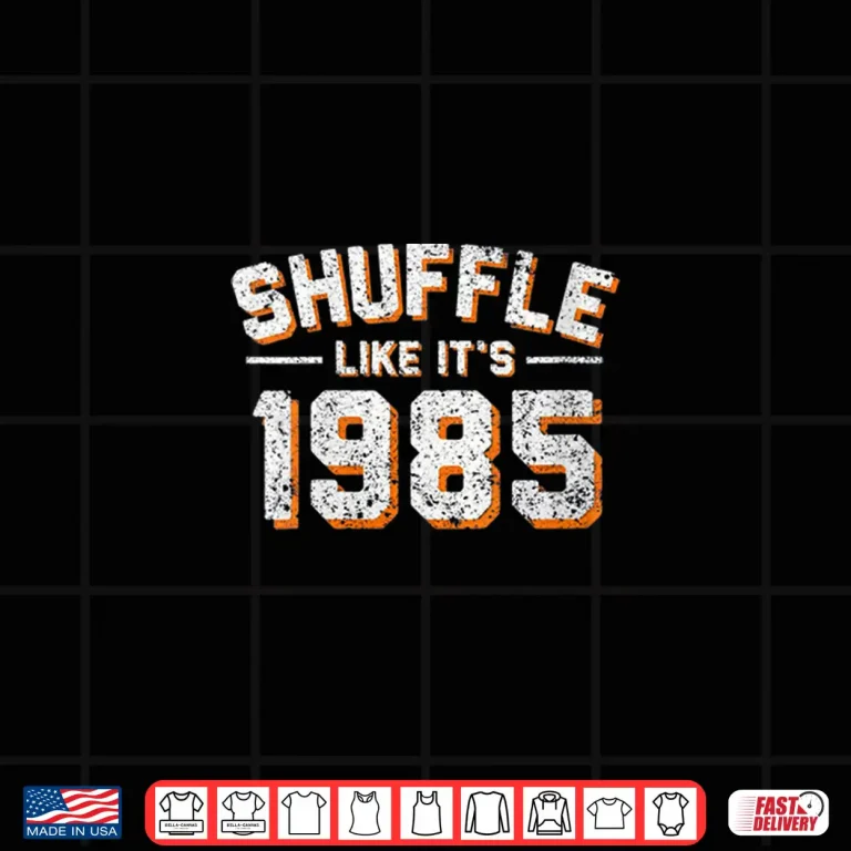 Design Womens Shuffle Like Its 1985 Vintage Distressed V Neck Shirt