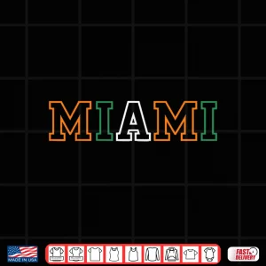 Design Vintage Classic 90s Miami UM Tee Shirt