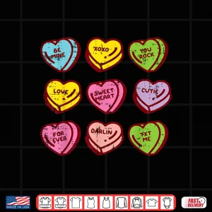 Design Valentines Day Hearts Candy Be Mine Valentine Women Men Kids Shirt