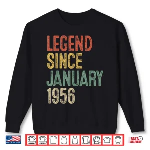 Sweatshirt Legend January 1956 70th Birthday Men Women 70 Year Old Shirt