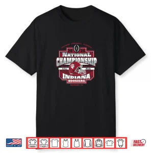 Indiana Hoosiers Cfp National Championship 2026 Icon Black Shirt