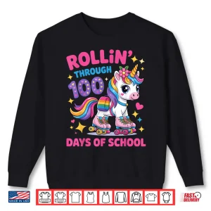 Sweatshirt 100 Days of School Unicorn 100th Day Smarter Girls Teacher Shirt
