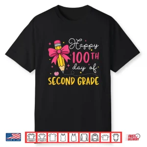 100 Days Of 2Nd Second Grade 100Th Day Of School Teacher Kid Shirt