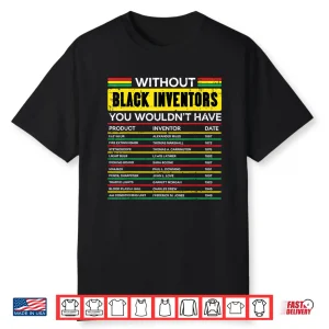 Without Black Inventors History Month African Men Women Kids Shirt