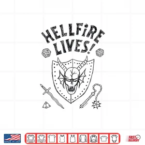 Design Stranger Things Hellfire Lives Officially Licensed Shirt