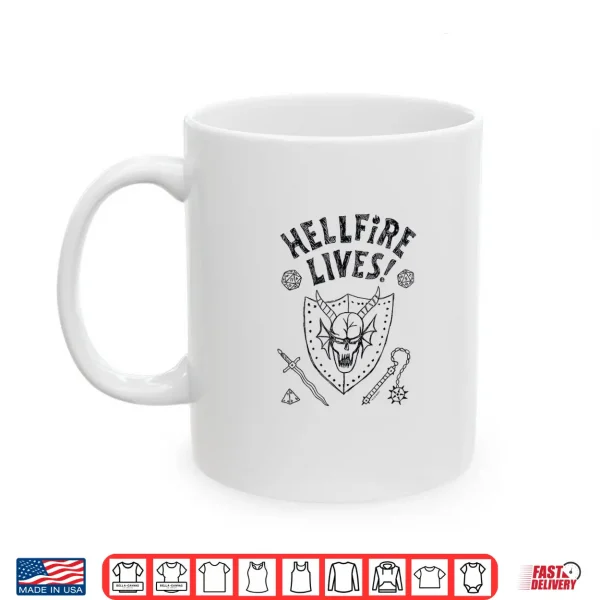 Mug Stranger Things Hellfire Lives Officially Licensed Shirt