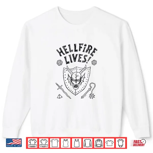 Sweatshirt Stranger Things Hellfire Lives Officially Licensed Shirt