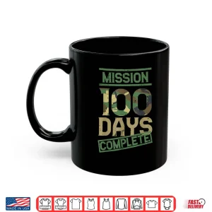Mug Mission 100 Days of School Complete Camo 100th Day Boys Kids Shirt