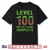 Level 100 Days Of School Complete Gamer 100Th Day Boys Kids Shirt