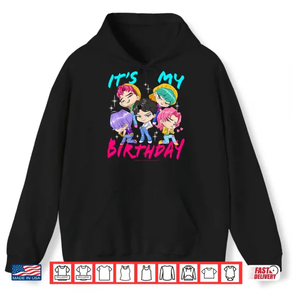 Hoodie Kpop Demon Hunters Its My Birthday Saja Boys Group Shot Shirt