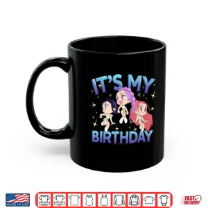 Mug Kpop Demon Hunters Its My Birthday Cute Chibi Group Shot Shirt