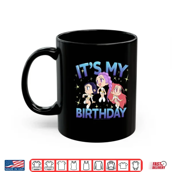 Mug Kpop Demon Hunters Its My Birthday Cute Chibi Group Shot Shirt