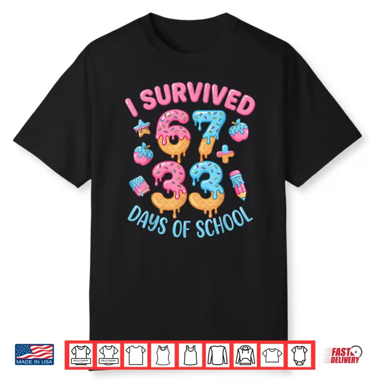 I Survived 100 Days of School 6733 Days Teachers 100th Day Shirt