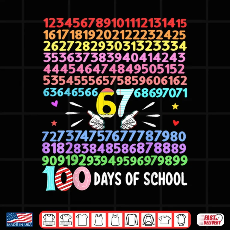Design Happy 100 Days of School Smarter 67 Teacher Boys Girls Shirt