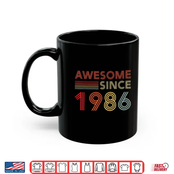 Mug 40 Birthday Decorations Men 40yr Awesome 1986 40th Birthday Shirt