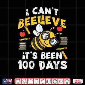 100 Days Of School Bee Funny 100Th Day Teacher Women Men Kid Shirt 4 Design 100 Days of School Bee Funny 100th Day Teacher Women Men Kid Shirt