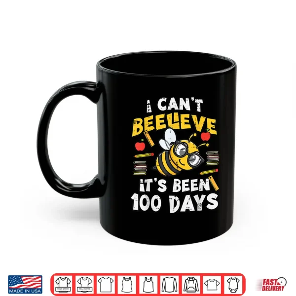 Mug 100 Days of School Bee Funny 100th Day Teacher Women Men Kid Shirt