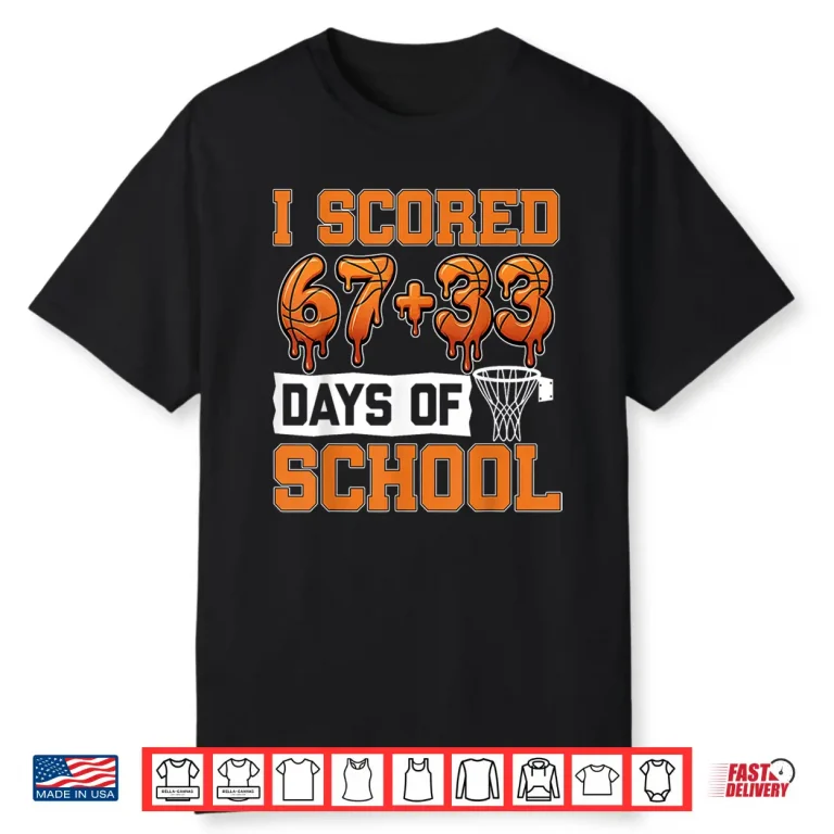 100 Days of School Basketball Drip 100th Day of School Boys Shirt