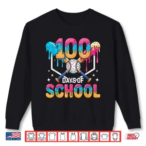 Sweatshirt 100 Days of School Baseball Boys Kids 100th Day of School Shirt