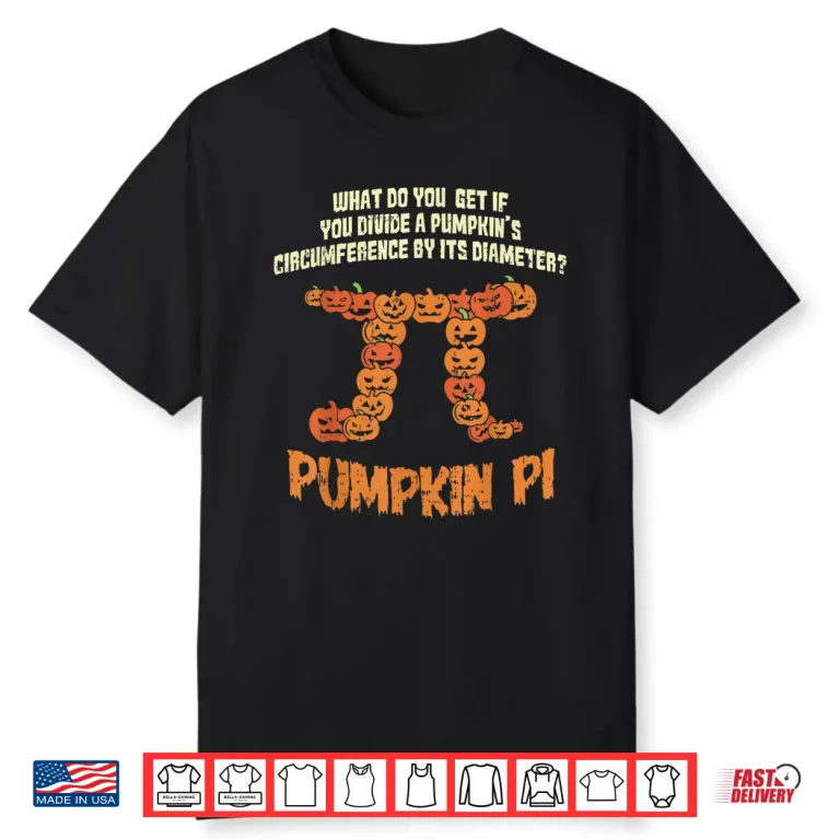 Pumpkin Pie Math Shirt Funny Halloween Circumference Pi Day Shirt