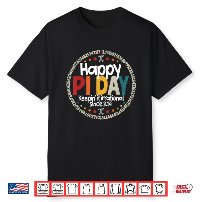 Pi Shirt for Teacher Vintage 3.14 Pi Digits Happy Pi Day Shirt
