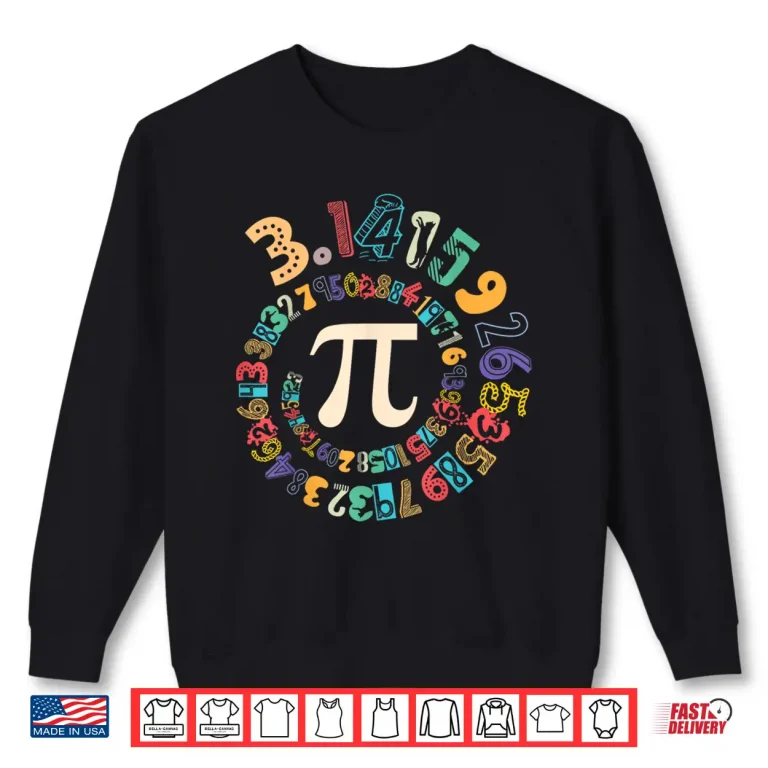 Sweatshirt Pi Day Vintage Pi Number 314 Spiral Pi Math Teachers Shirt