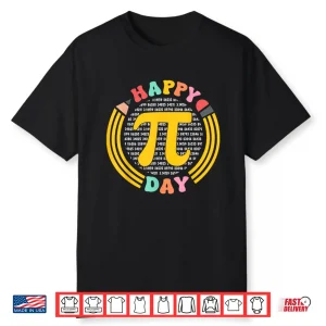 Pi Day 3.14 Pi Digits Happy Spiral Pi Day Shirt