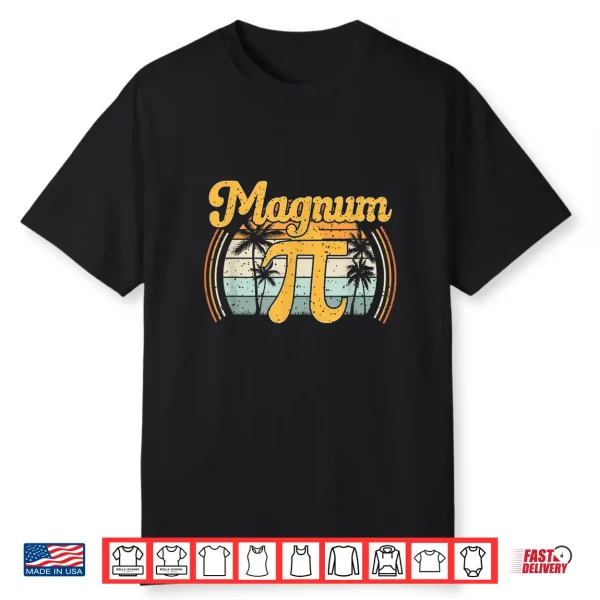 Magnum Pi Math Pi Day Retro Shirt