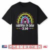 Happy Pi Day Rainbow 3.14 Pi Number Math Teacher Women Girls Shirt