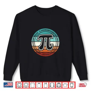 Sweatshirt Funny Pi Day Retro Pi Symbol Math Teacher Nerd Geek 3.14 Shirt
