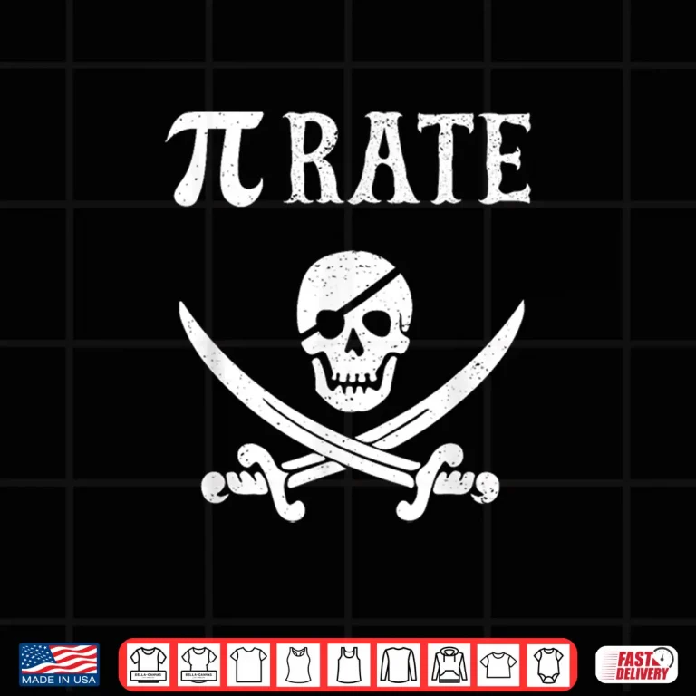 Design Funny Pi Day Pi Rate Pirate For Teachers Shirt