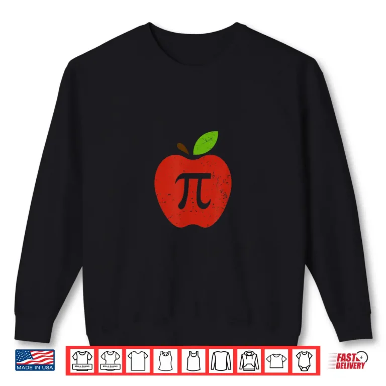 Sweatshirt Apple Pi Day Maths Nerd Shirt
