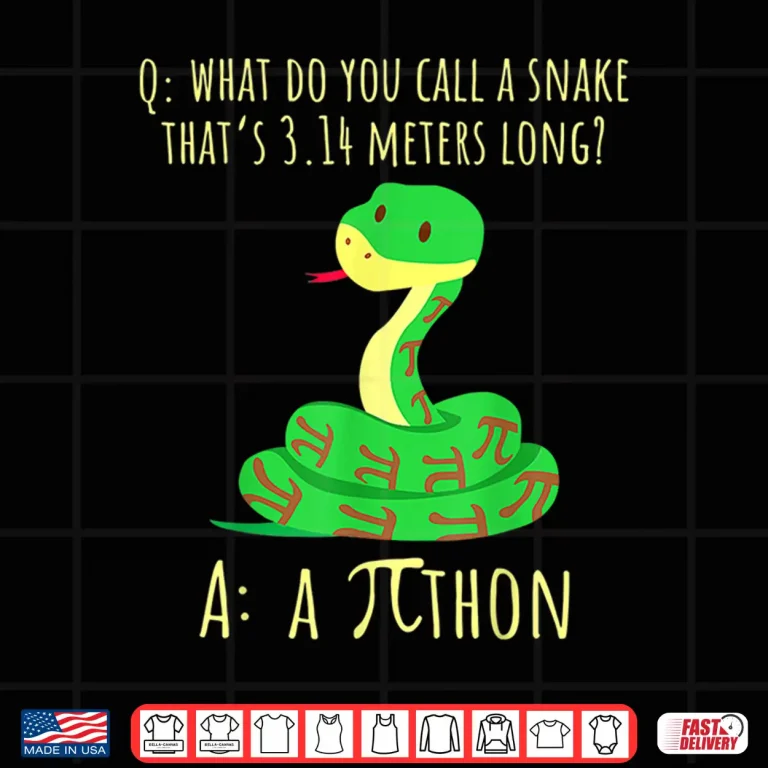 Design Python Pithon Pi Symbol Funny Math Teacher Pi Day Shirt