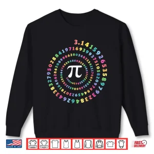 Sweatshirt Pi Spiral Novelty Pi Day T Shirt Shirt