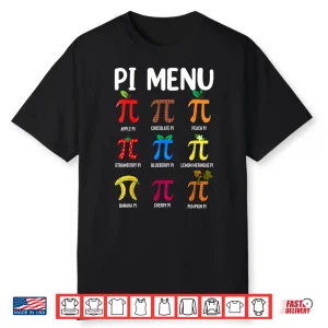 Pi Menu 3.14 Pi Symbol Math Teacher Happy Pi Day Shirt