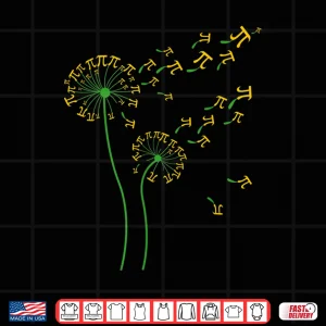 Design Pi Dandelion Pi day Dandelion 3.14 Pi Number Math Dandelion Shirt