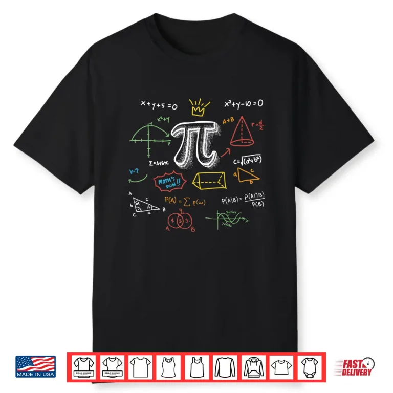 Funny Pi Day Math Equation Math Geek School Teacher Student Men Women Kids Shirt