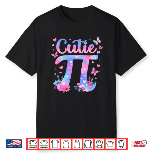 Cutie Pi Day Women Kids Men Toddler Math Teacher Student Shirt