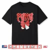 Retro Checkered Coquette Bow Pencil Para Teacher Valentine Shirt