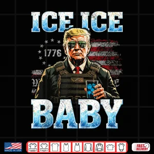 Design Vintage Ice Baby Funny Trump Shirt