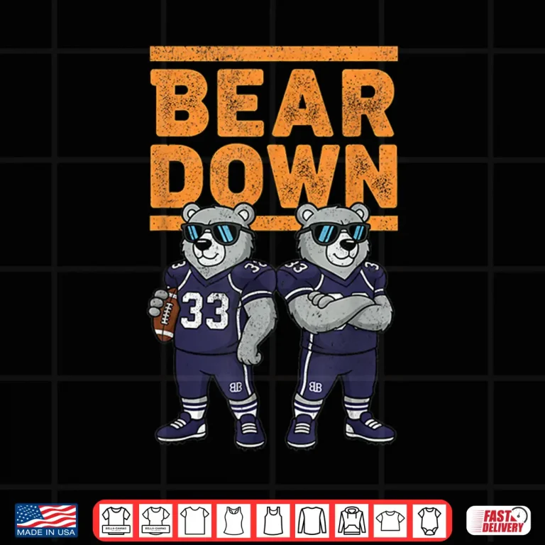 Design Bear Down Women Kids Boys Girls Youth Teen Men Shirt
